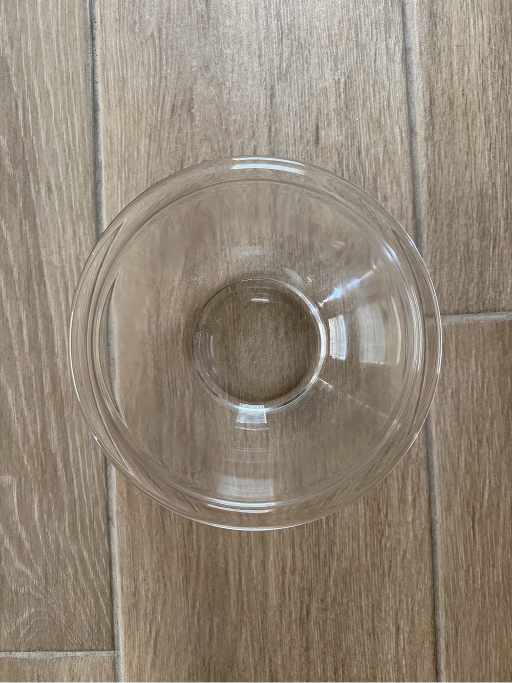 Single clear glass Pyrex dish 10” vintage